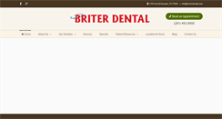 Desktop Screenshot of briterdental.com